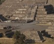 Blick von Sonnenpyramide, Teotichuacan